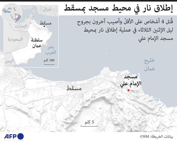 إطلاق نار في محيط مسجد بمسقط