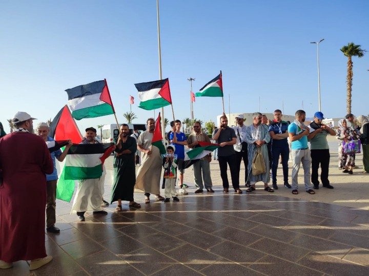 المغرب.. وقفة تطالب بوقف الحرب الإسرائيلية على غزة- (فيديوهات)