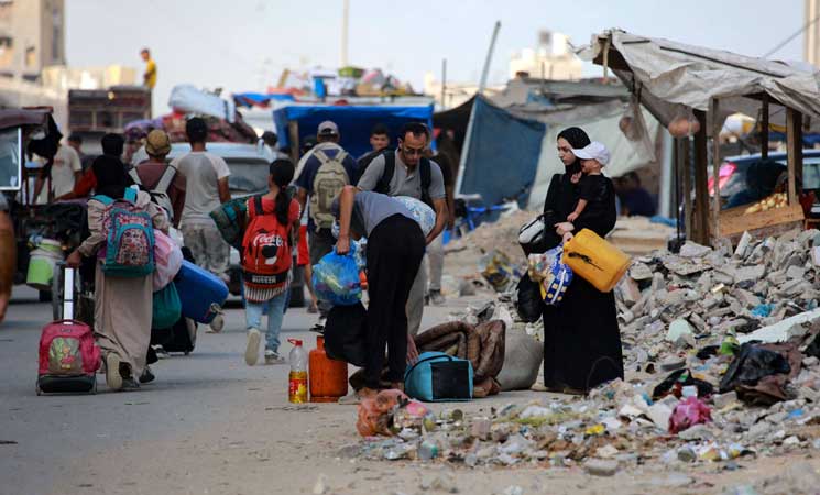 الأونروا: 75 ألف فلسطيني نزحوا خلال أيام في جنوب غزة