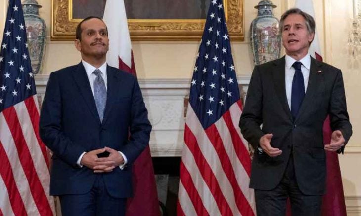 بلينكن ورئيس الوزراء القطري يحضّان كل الأطراف على عدم “تقويض” محادثات الهدنة في غزة