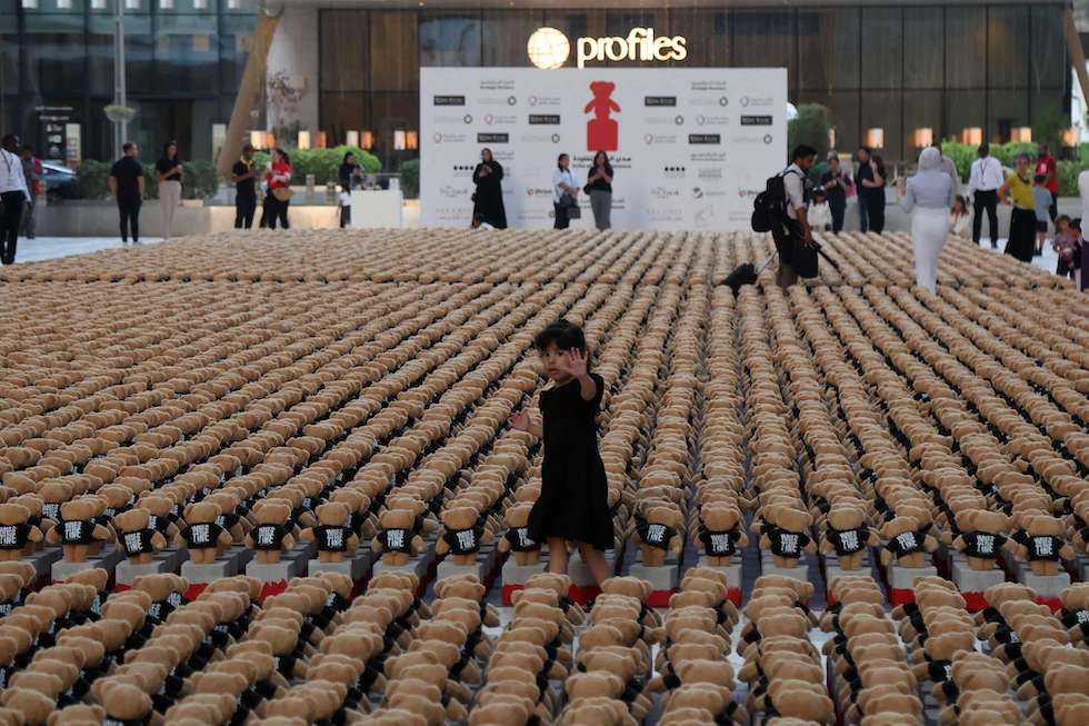 عرض آلاف من دمى الدببة في الدوحة تخليدا لذكرى أطفال غزة 20240918180454afpp-afp_36gk86k.h