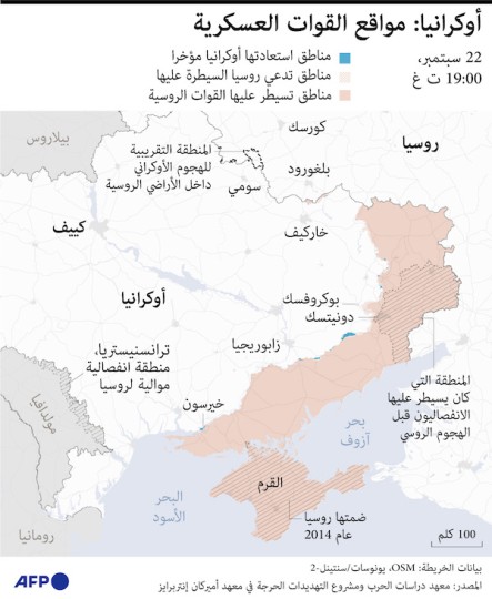 أوكرانيا: مواقع القوات العسكرية