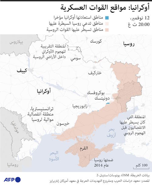 أوكرانيا: مواقع القوات العسكرية