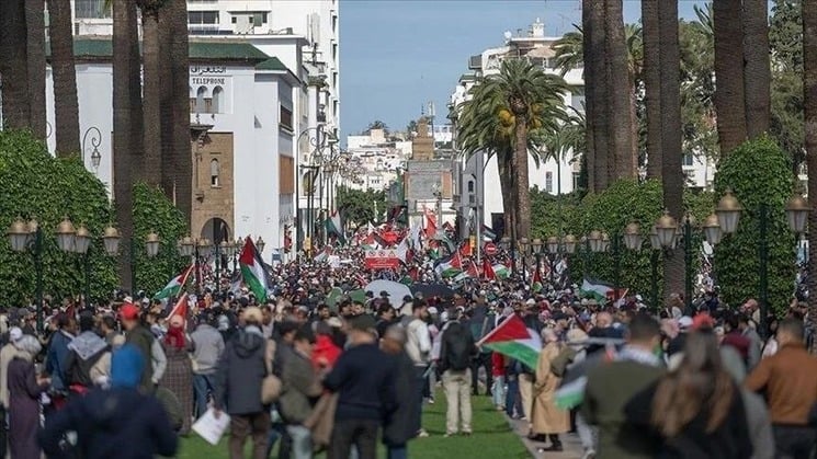 احتفالات تعمّ مدنا في المغرب ابتهاجا باتفاق وقف الحرب على غزة- (فيديو) 