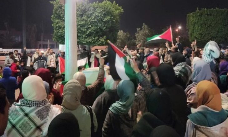 الرباط.. وقفة تضامنية رفضا لمخططات تهجير الفلسطينيين من غزة- (فيديو)