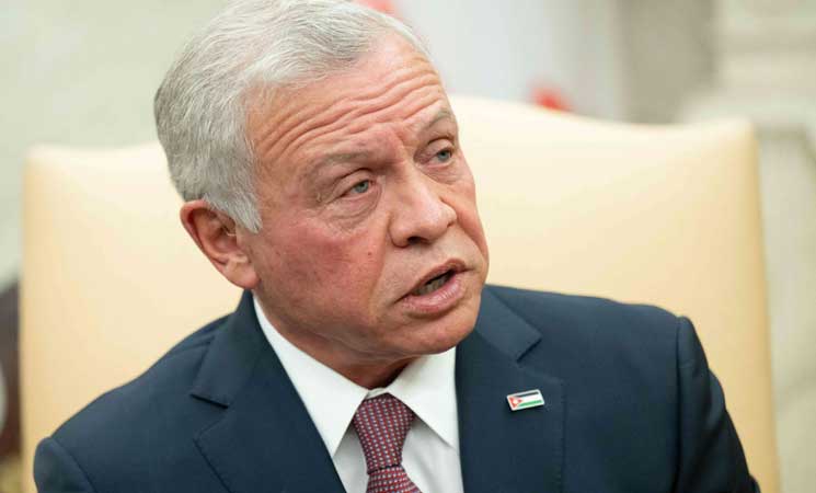 العاهل الأردني يكرر أمام وفد من الكونغرس الأمريكي رفض بلاده “تهجير الفلسطينيين”