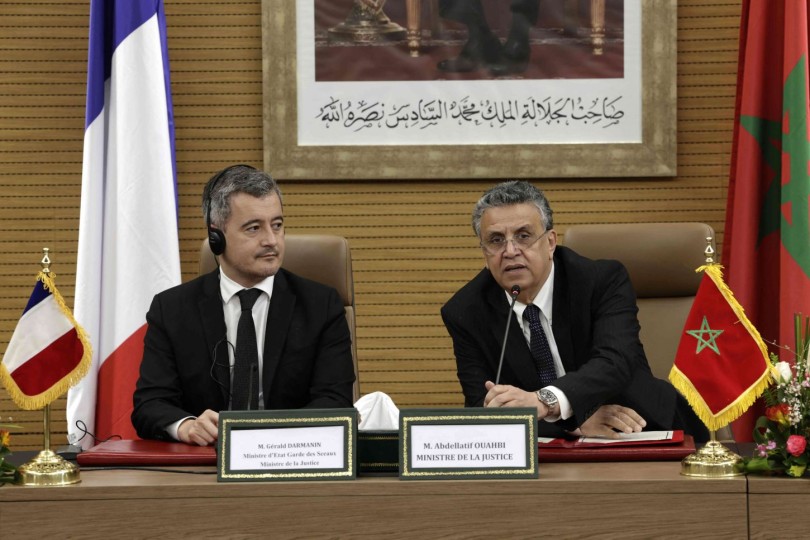 المغرب وفرنسا يوقعان إعلانا مشتركا لتعزيز التعاون القضائي- (صور)