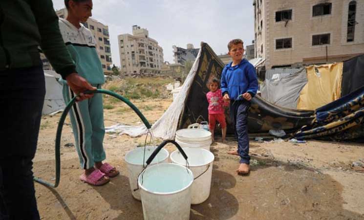 إعادة ضخ المياه لنحو مليون فلسطيني في مدينة غزة بعد انقطاعها أسبوعين