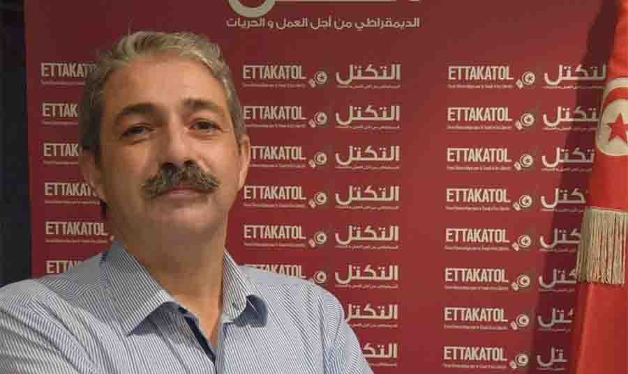 الأمين العام لحزب التكتل الديمقراطي التونسي د. خليل الزاوية: نشتغل مع الأحزاب التقدمية من أجل صياغة تصور جديد للعمل السياسي لاسترجاع ثقة المواطن